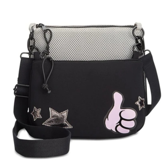Ideology Handbags - IDEOLOGY 2-in-1 Crossbody Purses Black Grey Pink